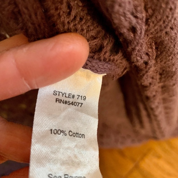 Cabi Style #719 Crochet Eggplant Cardigan - Picture 3 of 5